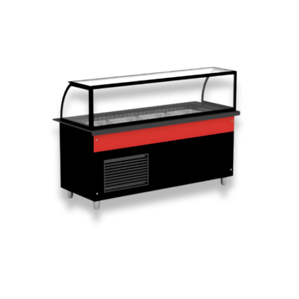 Salad Bar cu Decorativa si Ventilatie Superioara